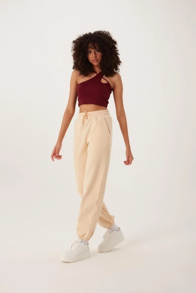 Kadın Askılı Crop Kaşkorse  Bordo - Resim 2