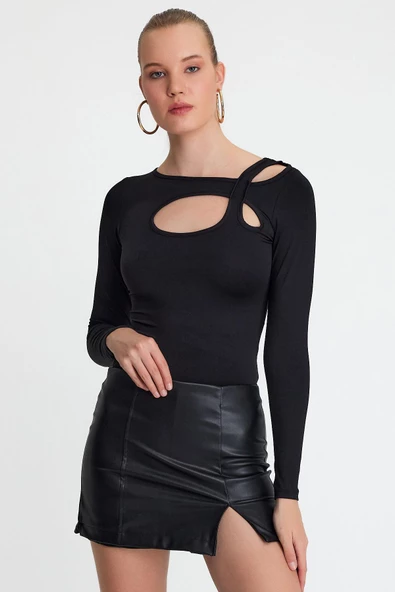 Kadın allegro T-shirt Siyah ürün görseli 1