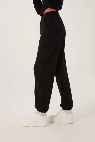 Kadın Jogger Eşofman Altı Siyah - Resim 4