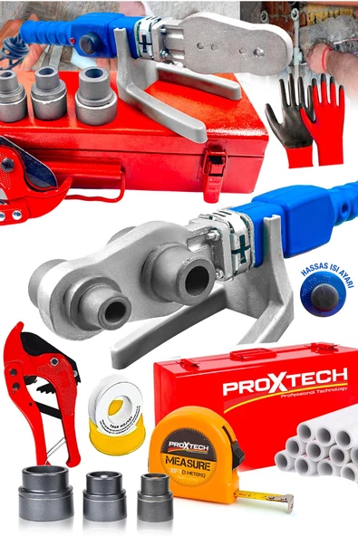 PROXTECH Premium Full Takım Kalite PPRC Metal Çanta Plastik Boru Kaynak PRC Mini Makina Seti ürün görseli 1