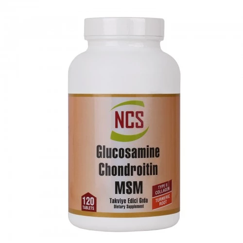 Ncs Glucosamine Chondroitin MSM TYPE II Collagen Turmeric 120 Tablet ürün görseli 1