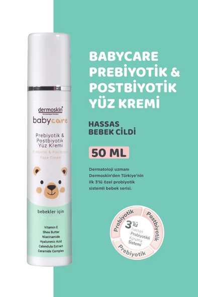 Dermoskin Babycare Prebiyotik Ve Postbiyotik Yüz Kremi 50 ml ürün görseli 1