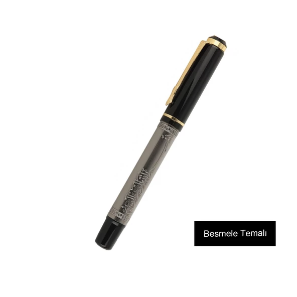 İsme Özel  Desenli Metal Roller Kalem - Resim 3