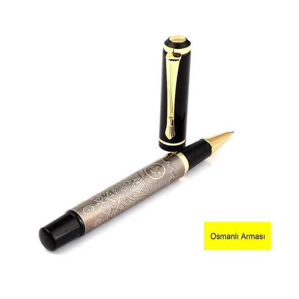 İsme Özel  Desenli Metal Roller Kalem ürün görseli 1