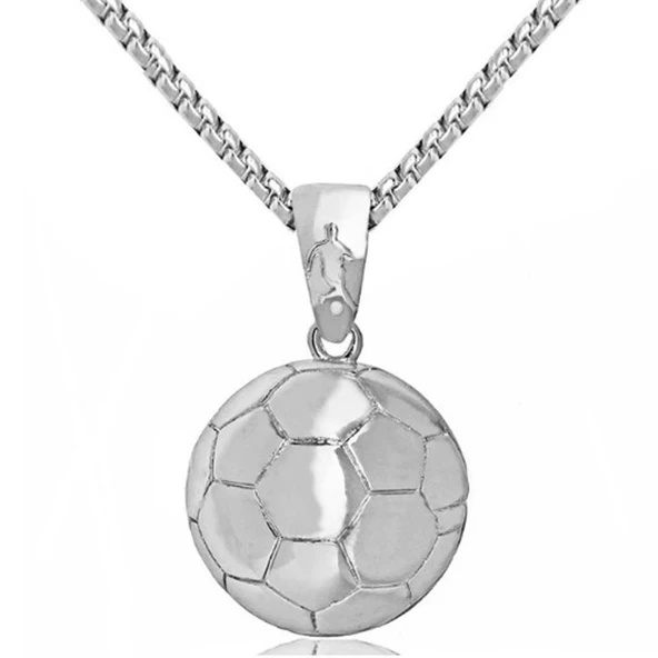 Metal Futbol Topu Spor Takı Kolye ürün görseli 1