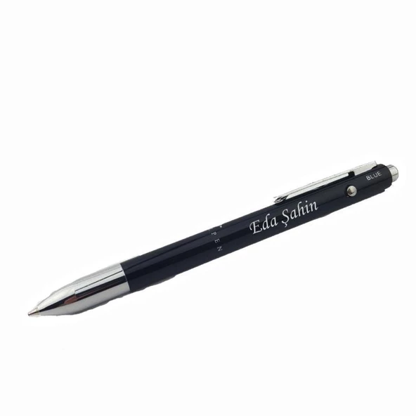 İsme Kişiye Özel Steelpen Üç Fonksiyonlu Dört Renk Kalem ürün görseli 1