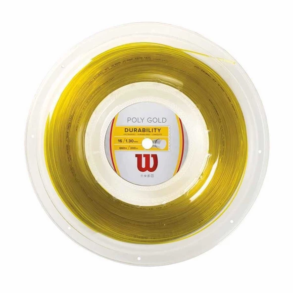 Wilson Poly Altın 16/1.30 200M Rulo Kordaj WRZ904900 ürün görseli 1