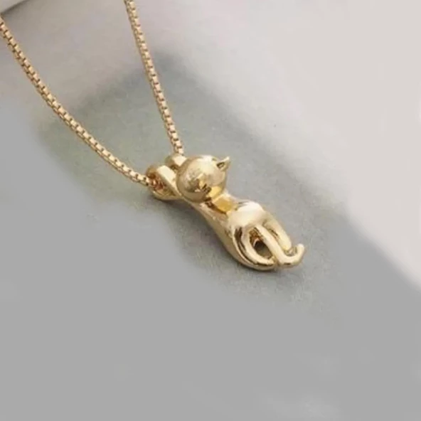 Pigado Metal Sevimli Kedi Kolye ürün görseli 1