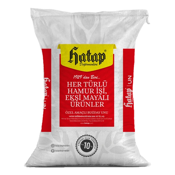 Hatap 10 kg Ekmeklik Un (Fabrikasından) ürün görseli 1