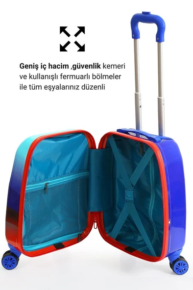 Astranot Policarbon Çocuk Valizi 0249 - Resim 2