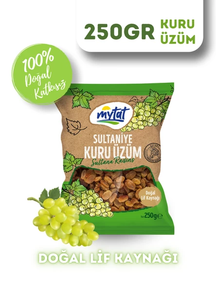 Mytat Doğal 10 No Sultaniye Kuru Üzüm 250 gr ürün görseli 1