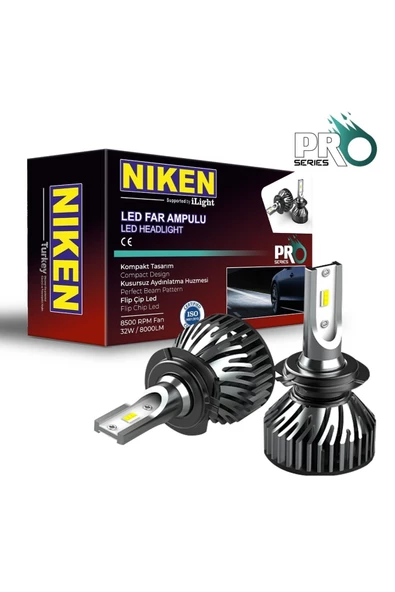 H7 Led Xenon Far Aydınlatma Seti Şimşek Etkili Pro 8000lm ürün görseli 1