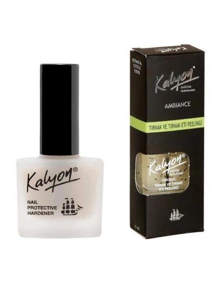 Kalyon Tırnak Ve Tırnak Eti Peelingi 11 Ml + Tırnak Sertleştirici 2'li Set ürün görseli 1