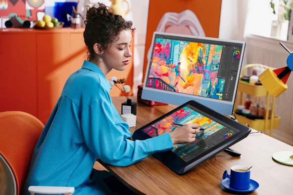XP-Pen Artist 22 Plus Grafik Ekran Tablet Drawing Display - Resim 2