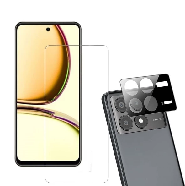 Gpack Xiaomi Poco X6 Pro Ekran Koruyucu Şeffaf  3D Kamera Camı ürün görseli 1