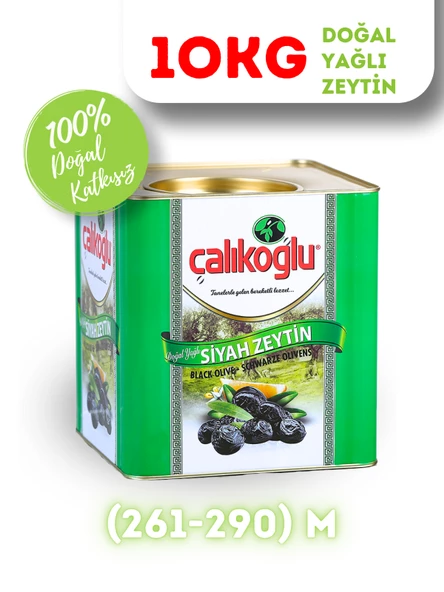 Çalıkoğlu Doğal Gemlik Özel Yağlı Siyah Zeytin 10 kg (261-290) M ürün görseli 1