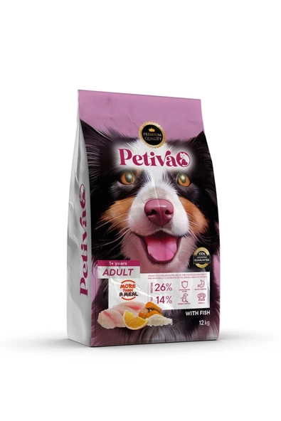 Petiva Yetişkin Balıklı Köpek Maması 12 Kg ürün görseli 1