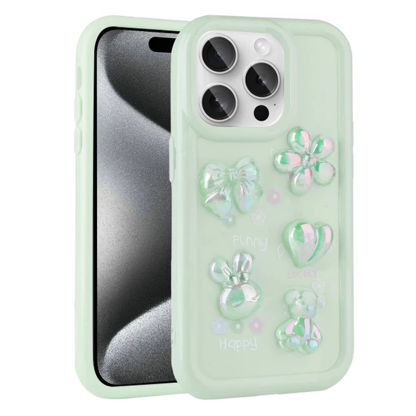 iPhone 15 Pro Max Uyumlu  Uyumlu KılıfKabartma Figürlü Parlak Toys Silikon Kapak ürün görseli 1