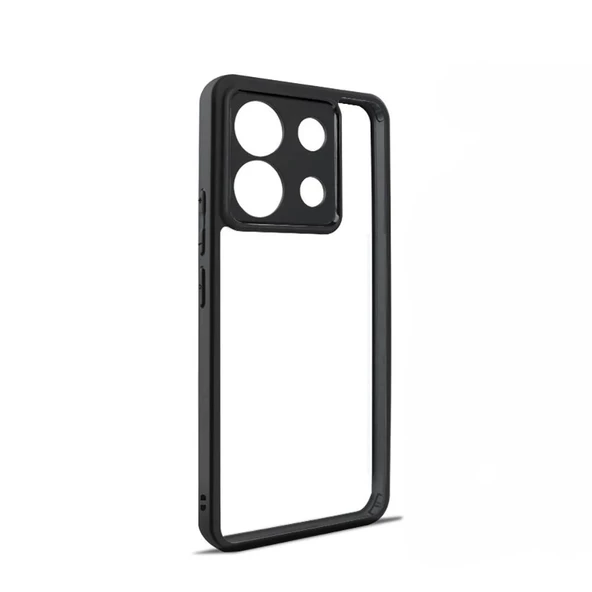 Xiaomi Redmi Note 13 Pro 5G Uyumlu  Uyumlu KılıfKamera Korumalı Şeffaf Arka Yüzey New Roll Kapak ürün görseli 1