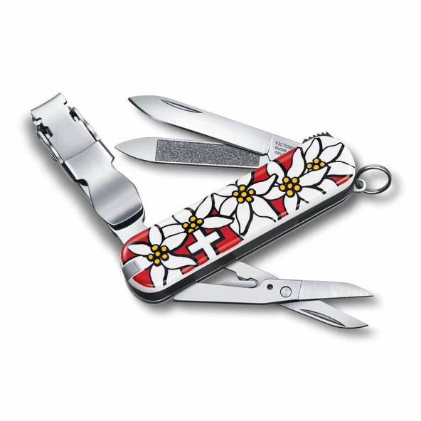 Victorinox VT 0.6463.840  Tırnak Makaslı Çakı ,Edelweıss Desenli ürün görseli 1