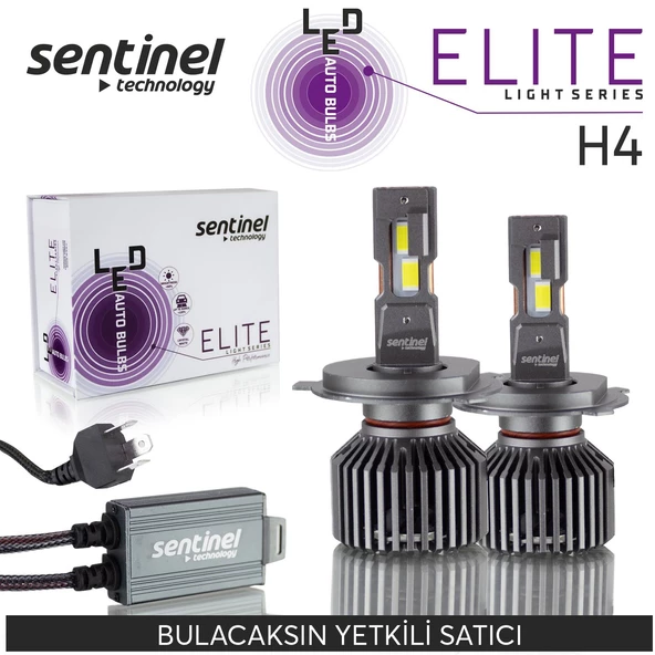 Sentinel Elite H4 Led Xenon Ampülü 65w 12v 12000 Lumen 6500 Kelvin Beyaz Işık ürün görseli 1