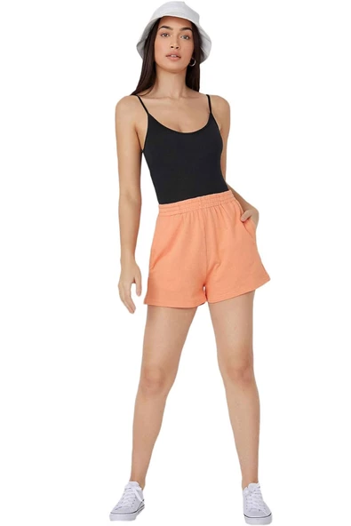 Kadın Modal Spagetti Askılı Kancalı  Bodysuit Tops Atlet Belinay0860 ürün görseli 1