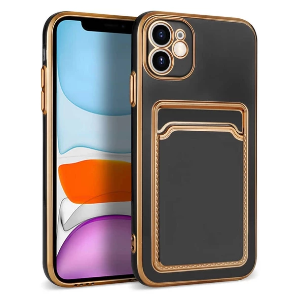 iPhone 12 Uyumlu  Uyumlu KılıfBark Kartlıklı Kapak ürün görseli 1