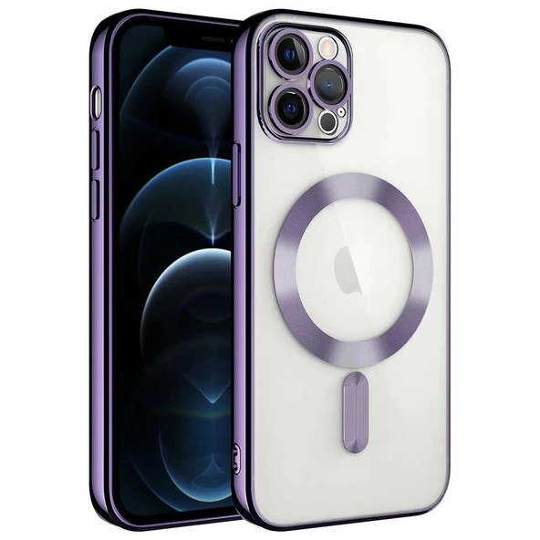 iPhone 13 Pro Max Uyumlu  Uyumlu KılıfKamera Korumalı Magsafe Wireless Şarj Özellikli Demre Kapak ürün görseli 1