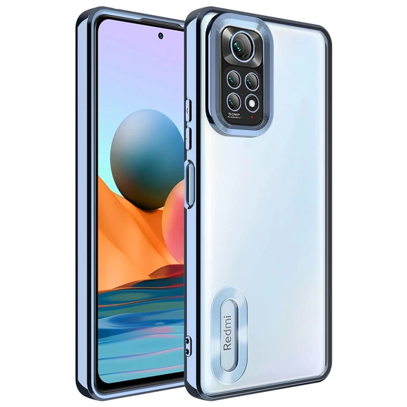 Xiaomi Redmi Note 11S Global Uyumlu Kılıf Kamera Korumalı Logo Gösteren Omega Kapak ürün görseli 1
