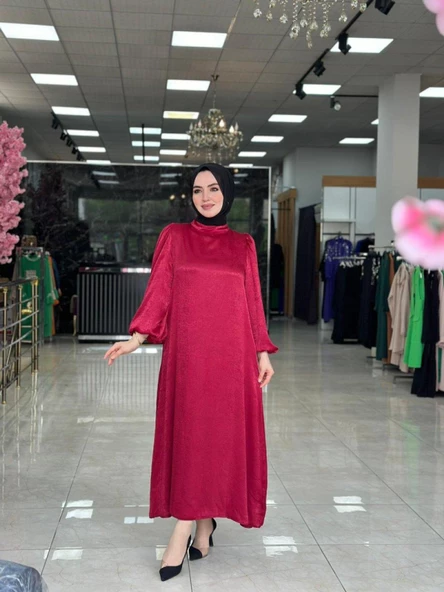 Lale Elbise Bordo ürün görseli 1