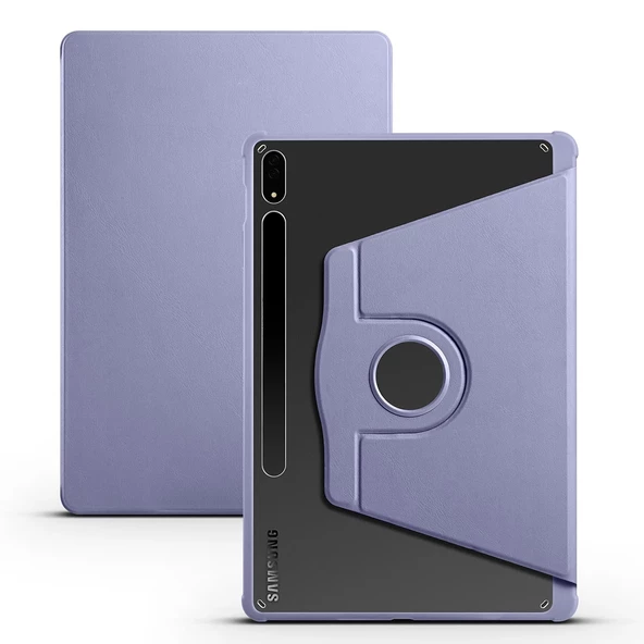Tab S7 Plus T970  Uyumlu  Uyumlu KılıfTermik Kalem Bölmeli Dönebilen Standlı  Uyumlu Kılıf ürün görseli 1