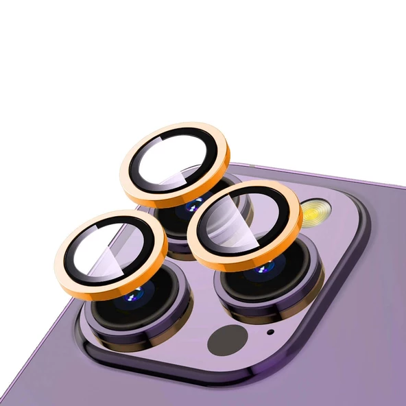 iPhone 14 Pro Max CL-12 Premium Safir Parmak İzi Bırakmayan Anti-Reflective Kamera Lens Koruyucu ürün görseli 1