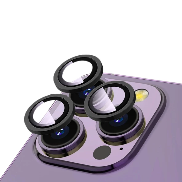 iPhone 13 Pro CL-12 Premium Safir Parmak İzi Bırakmayan Anti-Reflective Kamera Lens Koruyucu ürün görseli 1