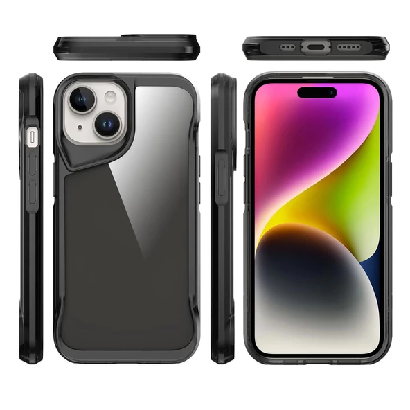iPhone 15  Uyumlu KılıfT-Max Kapak - Resim 6