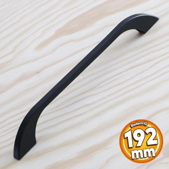 Ezgi Kulp 192 mm Siyah Metal Mutfak Mobilya Çekmece Mutfak Dolap Dolabı Kulpları Kapak Kulbu 19.2 cm ürün görseli 1