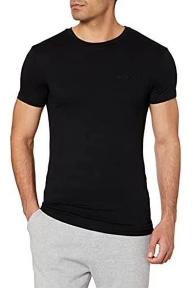 Lotto Erkek Siyah T-Shirt - Soft Tee Pl - R8225 ürün görseli 1