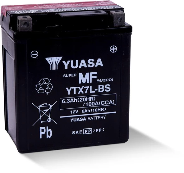 PTTAVM: YUASA YTX7L- BS(CP) AKÜ 12V 6AH 100A