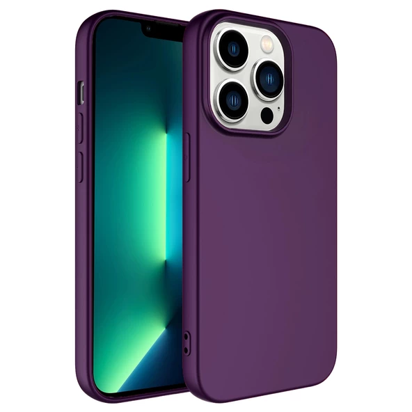 iPhone 14 Pro Uyumlu Kılıf İç Yüzeyi Kadife LSR Lansman Kapak ürün görseli 1