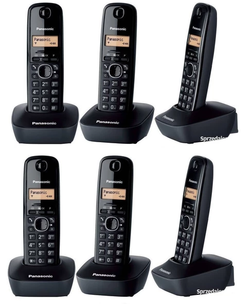 Panasonic KX-TG1616 6 Ahizeli Telsiz Telefon | DECT Kablosuz Ev Ofis Telefonu ürün görseli 1