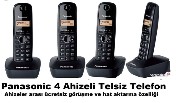 Panasonic KX-TG1614 4 Ahizeli Telsiz Telefon ürün görseli 1