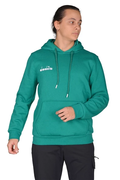 Diadora Bergamo - Erkek Yeşil Pamuklu Spor Sweatshirt - DDBER1030016 ürün görseli 1