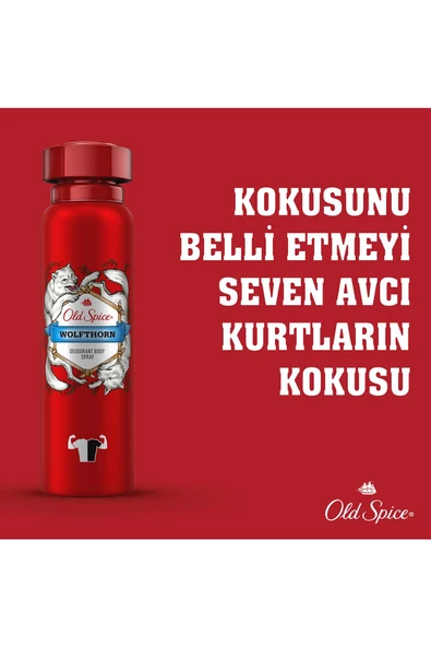 Old Spice Sprey Deodorant 150 ml Wolfthorn - Resim 4