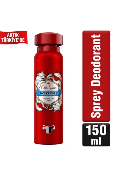 Old Spice Sprey Deodorant 150 ml Wolfthorn ürün görseli 1