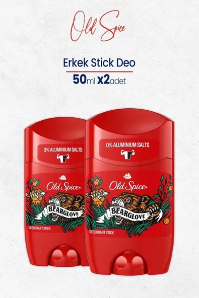 Old Spice Bearglove Erkek Stick Deodorant 50 Ml X 2 Adet ürün görseli 1