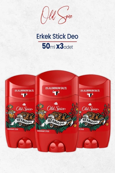 Old Spice Bearglove Erkek Stick Deodorant 50 Ml X 3 Adet ürün görseli 1