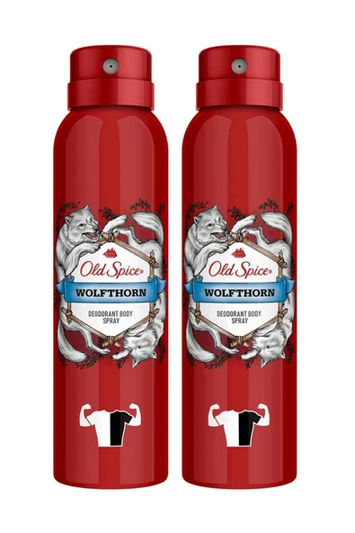 Old Spice Sprey Deodorant Wolfthorn 150 ml X 2 Adet ürün görseli 1