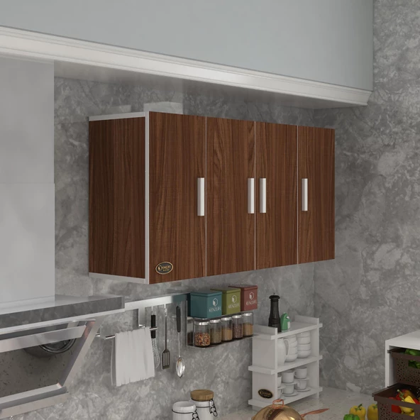 Kenzlife hazır mutfak merlanda cvz 060*120*32 mutfak banyo dolabı kapaklı raflı ürün görseli 1