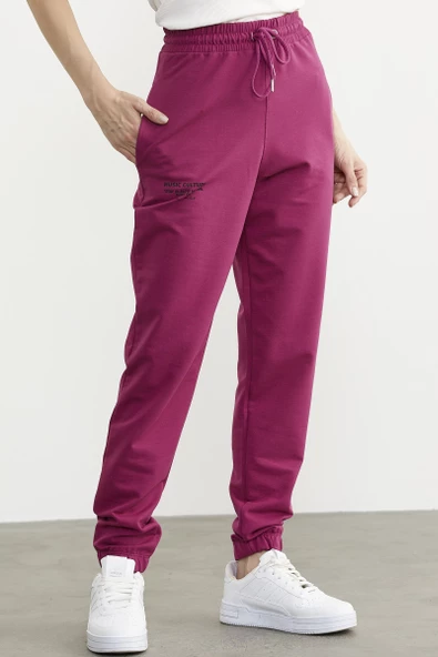 Jogger Eşofman Altı - Fuşya - Resim 4