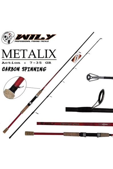 Wily Metalix 210 cm Spin Kamış 7-35 gr ürün görseli 1