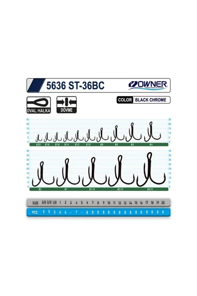 Owner 5636 St-36 Black Chrome Çarpma İğne - Resim 2
